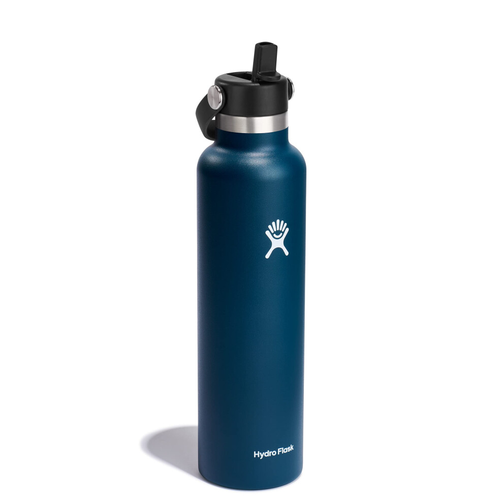 Photos - Water Bottle Hydro Flask Standard Flex Straw Cap Indigo 24 Oz 