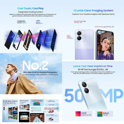 Blackview (Blue) Blackview COLOR 8 4G Smartphone 8GB+128GB 2