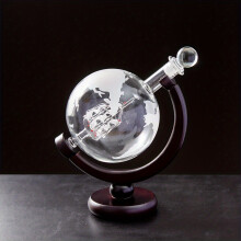 (Wine Bottle) 1 Set 30oz Whiskey Decanter Globe Set, For Liquor Scotch Bourbon Vodka, Gifts