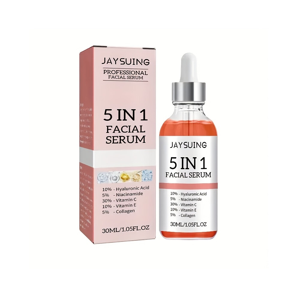 Bghone (30Ml) 5-In-1 Facial Treatment | Hyaluronic Acid, Collagen, Niacinamide, Vitamin C & E | Non-Irritating, Alcohol-Free