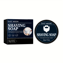 (EBtxz629zx01, 50g) Shaving Soap For Men's Facial Care, Rich And Dense Foam, Effectively Softens Beard