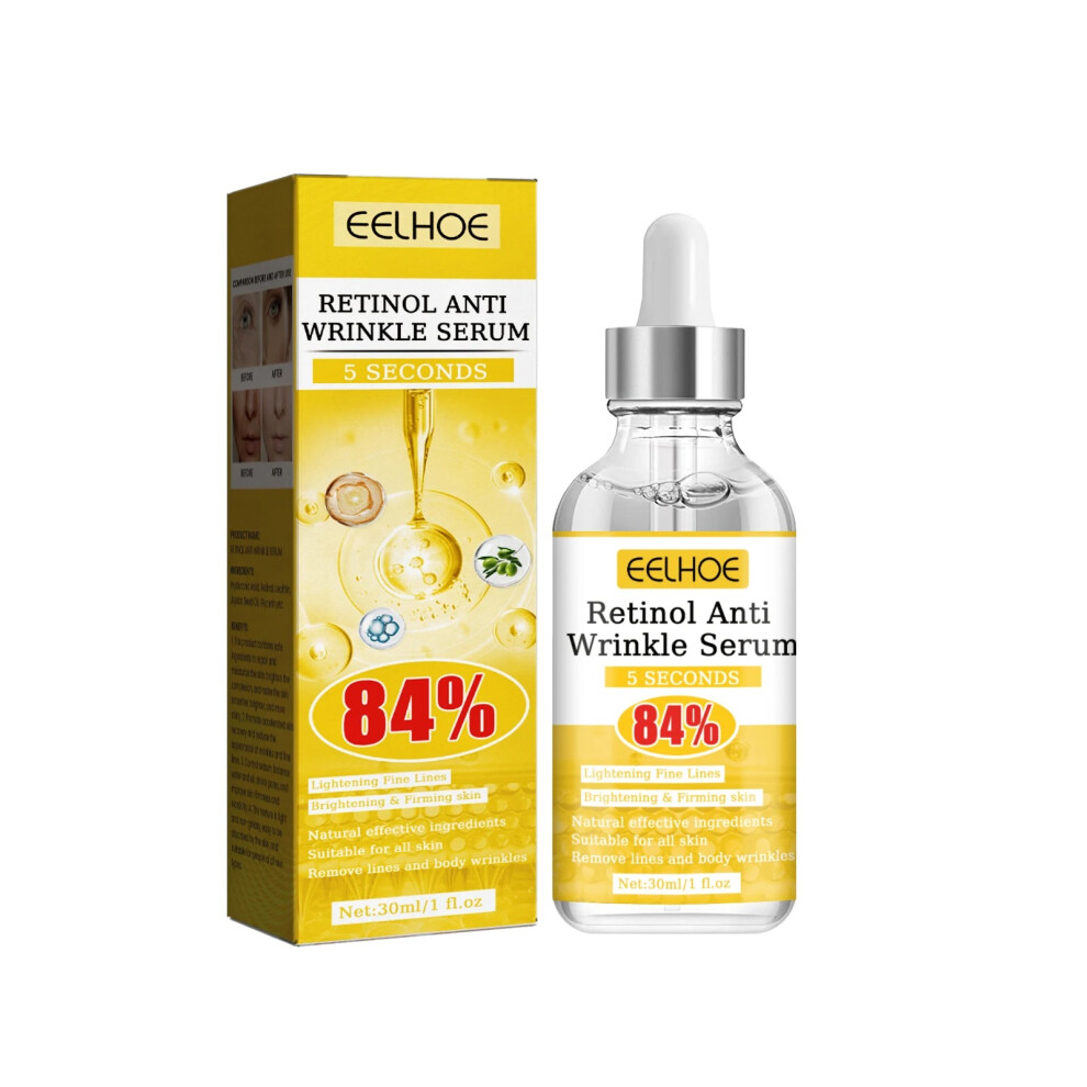 Bghone (30Ml) Retinol Anti-Wrinkle Essence Pure Hyaluronic Acid Facial Serum Anti Wrinkle Aging Face Lift Tightening Reduce Eye Finelines