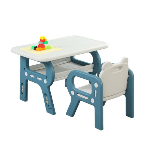 Living And Home Adjustable Kids Acticity Desk Chair Set 1
