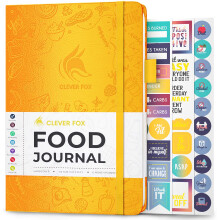 Clever Fox Food Journal  Tgliches Ernhrungstagebuch, Mahlzeitenplaner zum Verfolgen von Kalorien und Nhrstoffen, Gewichtstracker, Notizbuch A5 (B