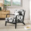 Living And Home Spots Velvet Upholstered Armchair 1