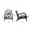 Living And Home Spots Velvet Upholstered Armchair 6