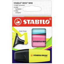 Zv raznovac - STABILO BOSS Mini - Balenie 3 kusov - R zne farby