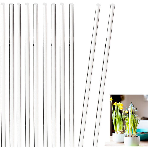 30 Pcs Estacas de Acrílico de 18 Polegadas para Plantas Apoio para Orquídeas