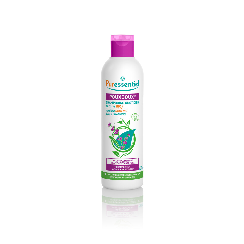 Puressentiel Anti Lice Daily Shampoo Natural Lice Prevention Treatment, Gentle for Kids Adults Soothing Formula 200ml