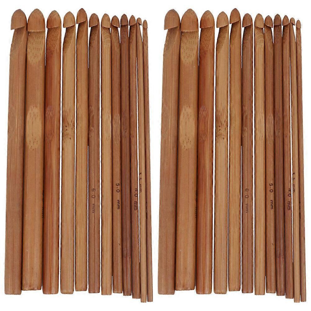 Kricely (As Show, One Size) 2 Sets Of Handheld Crochet Hooks Yarn Craft Crochet Needles Knitting Needles Crochet Hooks For Knitting
