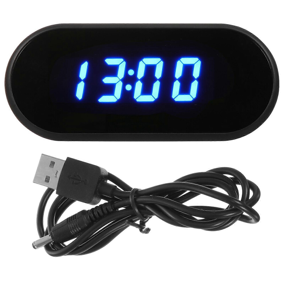 Kricely (As Show, One Size) 1Pc Led Digital Alarm Clock Desk Clock Led Luminous Alarm Clock With Cable