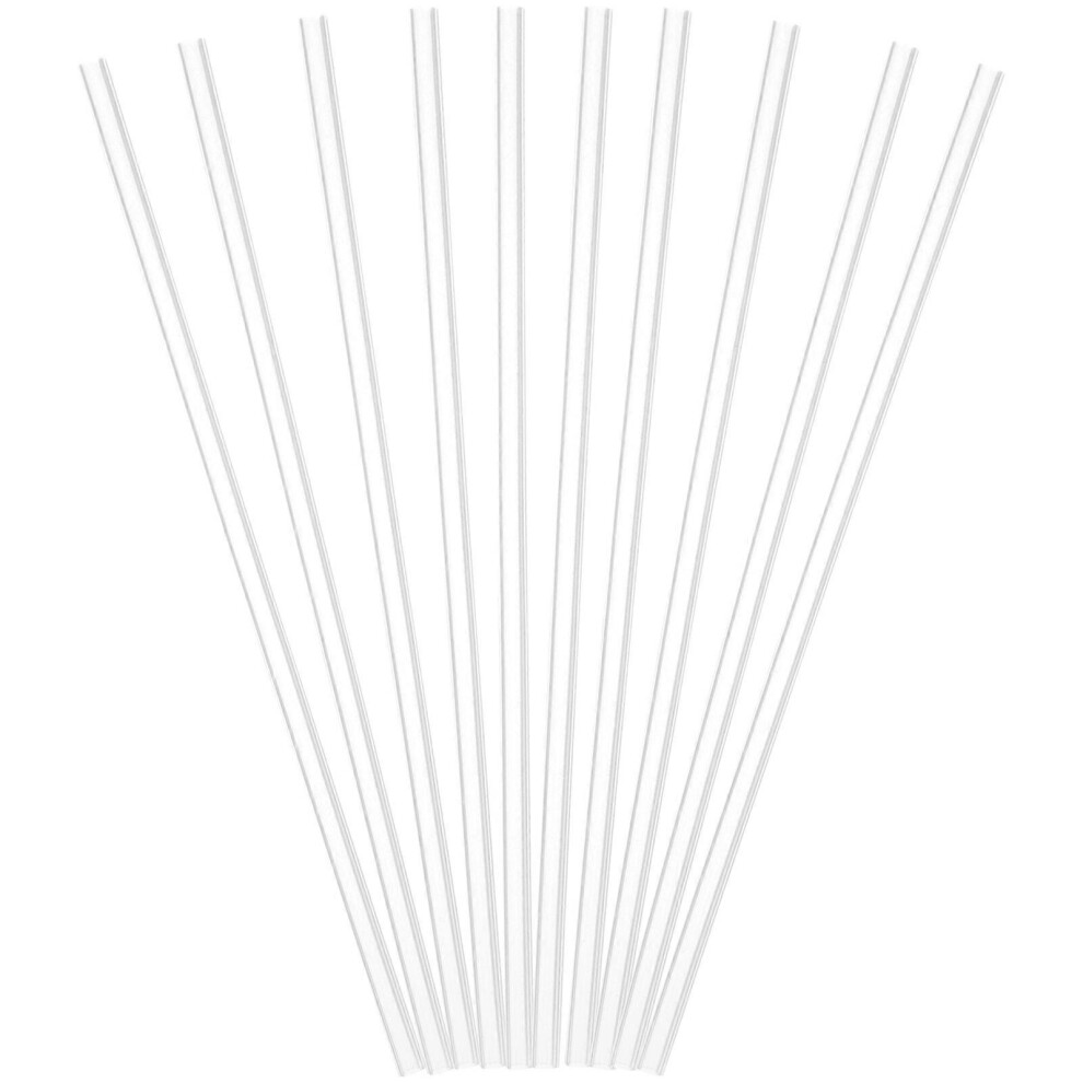 Kricely (As Show, One Size) 10 Pcs Clear Straws Reusable Silicone Straws Long Silicone Straws Flexible Straws