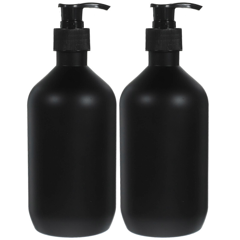 Kricely (As Show, One Size) 2Pcs Empty Press Pump Bottles Plastic Hand Soap Dispenser Dish Soap Refillable Bottle
