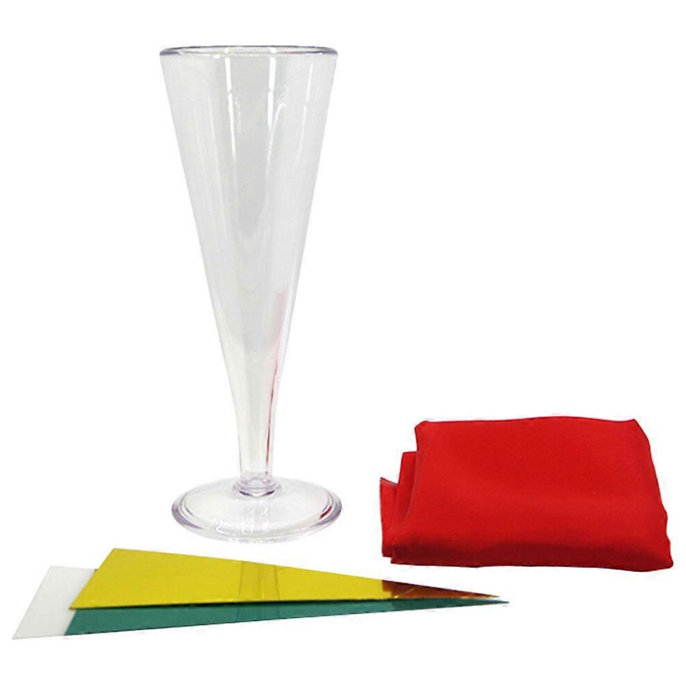 Kricely (As Show, One Size) 1 Set Of Interesting Color Changing Wine Cup Party Favor Wine Glass Trick Props Interactive Prank Toy