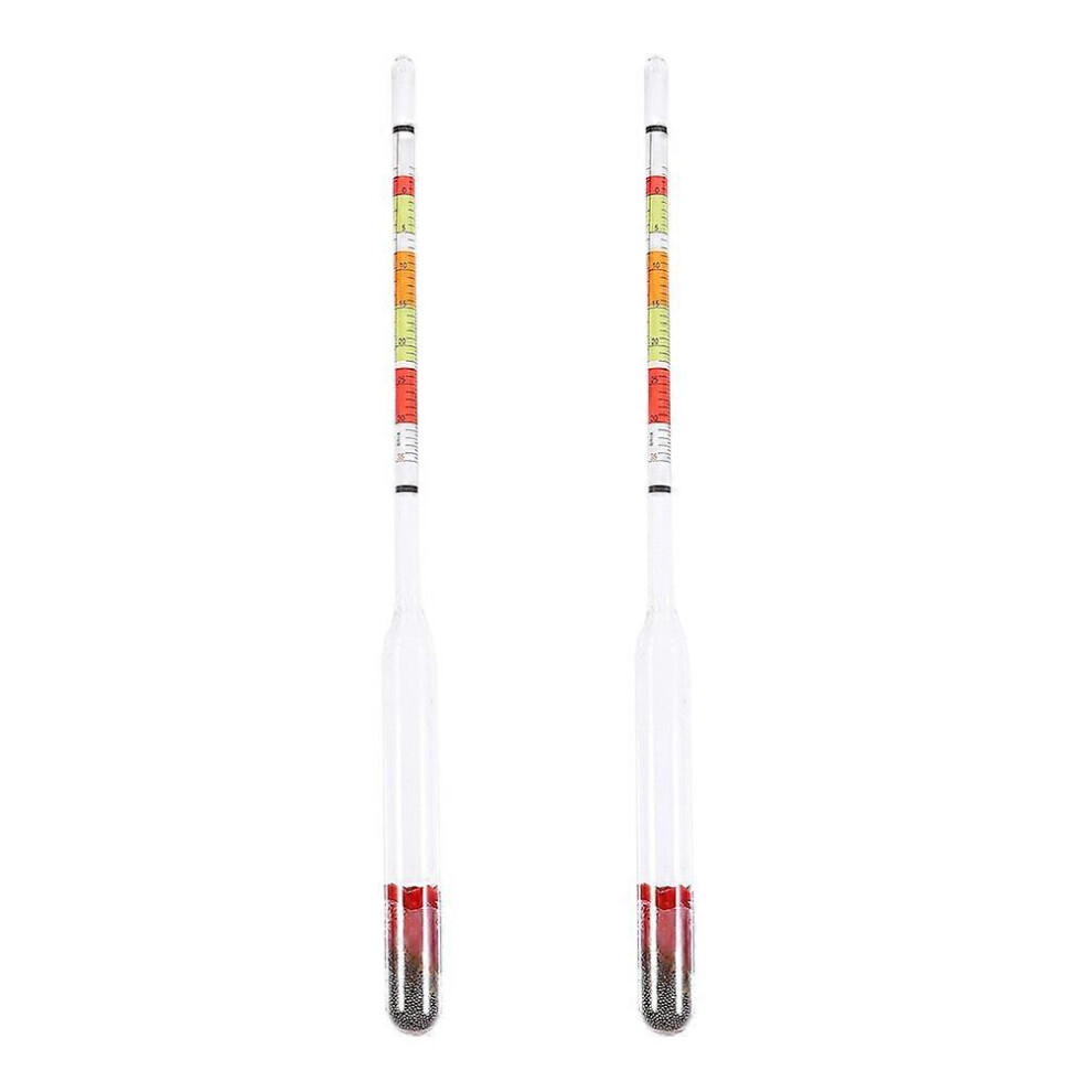 Kricely (As Show, One Size) 2Pcs Versatile Three-Range Hydrometer For Home Brew Beer Alcohol Mead And Wine