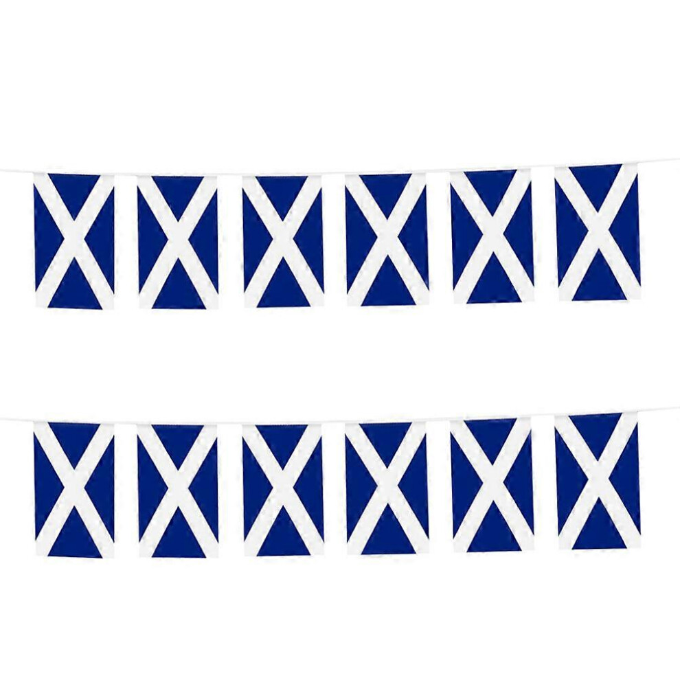 Kricely (As Show, One Size) 2Pcs Scotland String Flags Hanging Scotland Flags Party Background Scotland Flag Strings Pendants