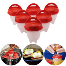 Hot Hard Boiled Egglettes Egg Cooker 6 Eggies Without Shells & Separator