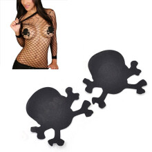 sexy skull shaped nipple cover breast petals pads women nipple sticker bra pasties invisible nipple covers
