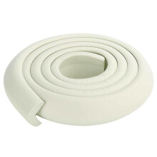 (White) 2M Edge Guard Baby Safety Protector Cushion Soft Foam Table L Shape Strip Corner Protection