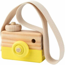 (Yellow) Wood Camera Children Room Decor Nursery Toys