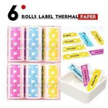 PeriPage (6 rolls label paper ) Portable Mini Pocket Thermal Printer