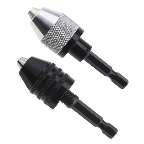 2Pcs 1/4-inch Hex Shank Hex Drill Chuck Bit Adapter for Cordless Screwdriver