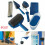 8PCS Pro Paint Roller Brush Set Wall Painting Edger Handle DIY Tool Kit 1