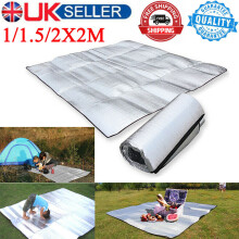 (2M*2M) 2X2M Waterproof Sleeping Mattress Pad Aluminum Foil Outdoor Camping Picnic Mat