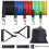 11PCS Resistance Bands Set Exercise Bands Loop Stretch Bands 1
