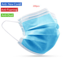 200pc disposable face mask 3-layer Non-woven mask