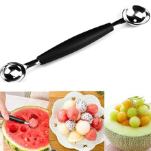 Cook Dual Double Melon Baller Ice Cream Scoop Watermelon Spoon