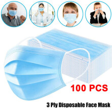 100Pcs Disposable Mouth Face Mask Dust-Proof Personal Protection Cover