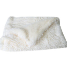 (White, S) Dog Cat Puppy Blanket Pet Soft Fluffy Blanket Cosy Warm Throw Mats