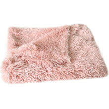 (Pink, M) Dog Cat Puppy Blanket Pet Soft Fluffy Blanket Cosy Warm Throw Mats