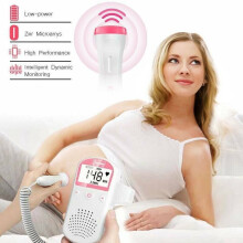 Fetal Rate Monitor Doppler Probe Baby Heart Monitor LCD Meter