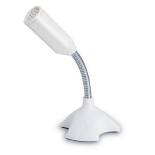 (White) Universal Audio Condenser Microphone Mic Sound Recording For PC Laptop Desktop