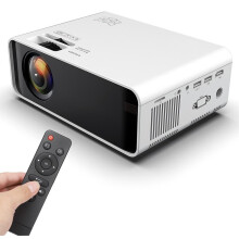 (White, Multi-Screen Version) HD 1080P Projector Smart Home LED Projector WiFi