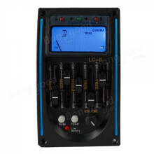 1Set 5Band Acoustic Guitar Preamp EQ Equalizer Piezo Pickup Tuner w/ C-MIC