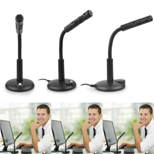 Universal USB Mini Desktop Microphone Mini Microphone Flexible Neck Adjustable