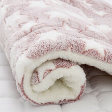 (Pink Star, 49*32cm) Pet Plush Soft Thicken Blanket Cushion Rug Dog Cat Puppy Mat Warm Sleeping Bed
