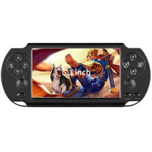 (Black) 5.1 inch 8G 64Bit Retro Handheld Game Console MP3 MP4 Video Player Camera
