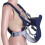 (Navy blue) Adjustable Infant Baby Carrier Wrap Sling 1