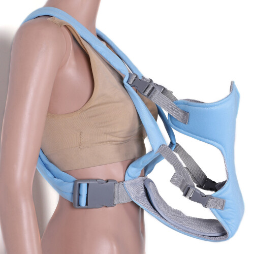 (Sky blue) Adjustable Infant Baby Carrier Wrap Sling