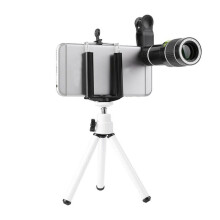 Monocular Mobile Phone HD 8/12/20X Telescope Zoom Clip On Camera Lens Telephoto