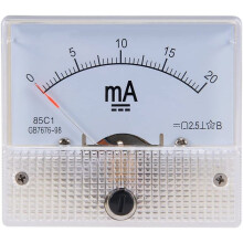 sourcingmap Analog Current Panel Meter DC 0-20mA 0.1mA Scale 85C1 Ammeter for Circuit Testing Charging Bat