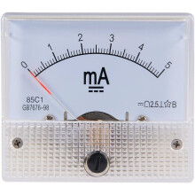 sourcingmap Analog Current Panel Meter DC 0-5mA 0.1mA Scale 85C1 Ammeter for Circuit Testing Charging Batt