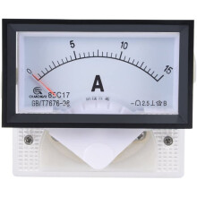 sourcingmap Analog Current Panel Meter DC 0-15A 85C17 Ammeter 70x40x61mm for Circuit Testing Charging Batt