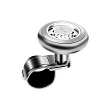 Car Steering Wheel Knob Booster Ball Metal Bearing Truck Power Handle Spinner Auxiliary Grip Turning Helper Silver