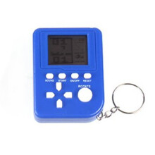 3PC Mini Handheld Electronic Tetris Game Machine Pocket Stress Relief Toy Keychain Random Color Solid color 5 colors random