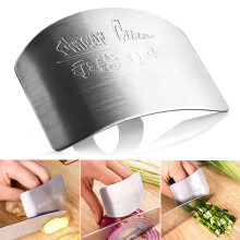 Stainless Steel Finger Hand Protecter Guard Chop Safe Slice Knife Kitchen Tools